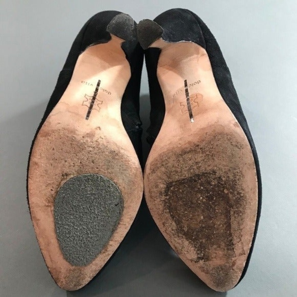 (Sold) Dolce Vita Black Suede Beji Ankle Boots, 6 - Picture 6 of 7